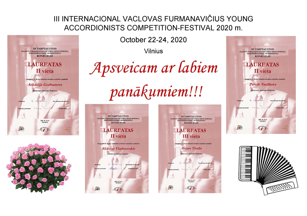 III INTERNACIONAL VACLOVAS FURMANAVIIUS YOUNG ACCORDIONISTS COMPETITION