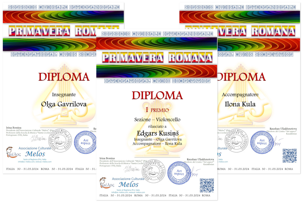 laureātu diplomi