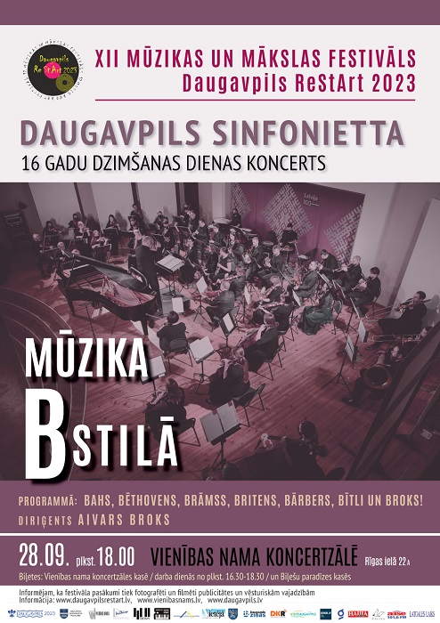 Orķestra “DAUGAVPILS SINFONIETTA” dzimšanas dienas koncerts!