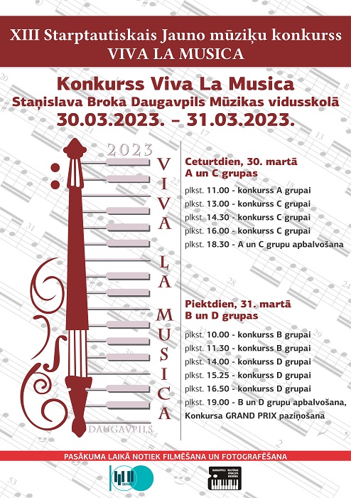 XIII Starptautiskais Jauno mūziķu konkurss VIVA LA MUSICA 