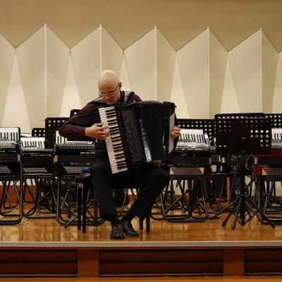 Latgales reģiona akordeonistu semināra „Gribu būt mūziķis” dalībnieki